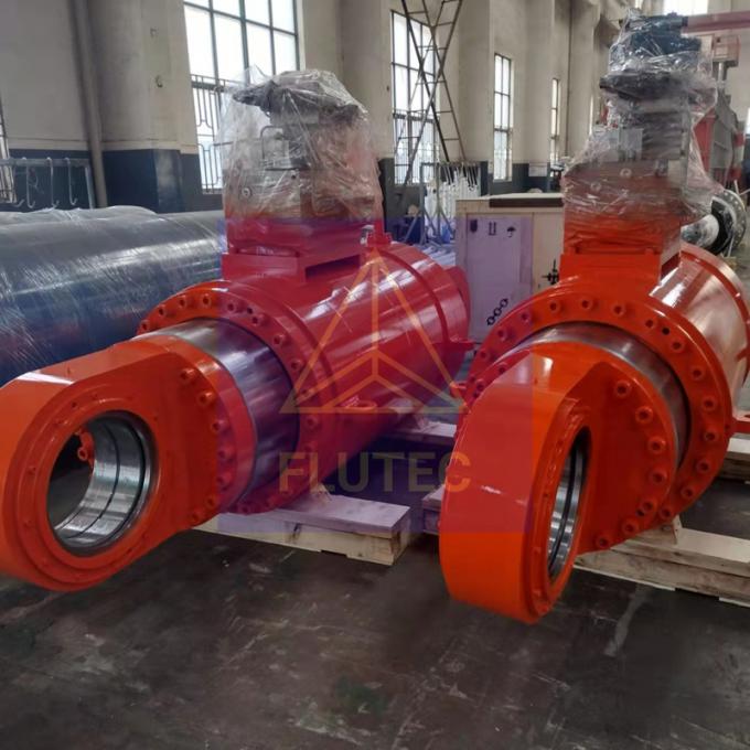 Test di pressione al 100% cilindri idraulici a testa avvolta per l'industria siderurgica 0