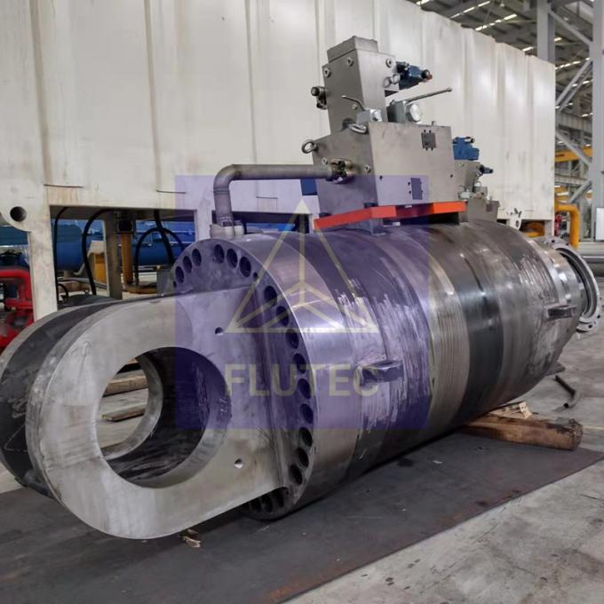 Test di pressione al 100% cilindri idraulici a testa avvolta per l'industria siderurgica 3
