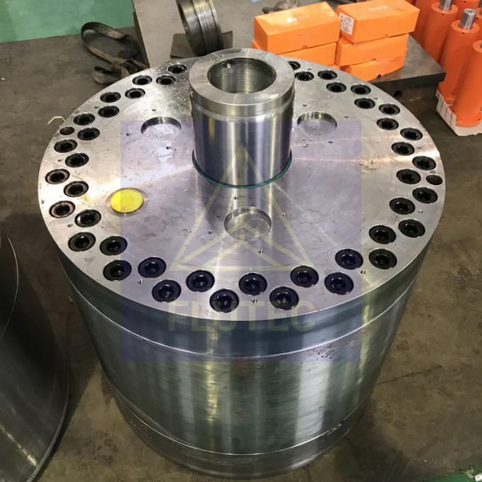 Test di pressione al 100% cilindro idraulico a pistone cavo per l'industria dei ponti 1