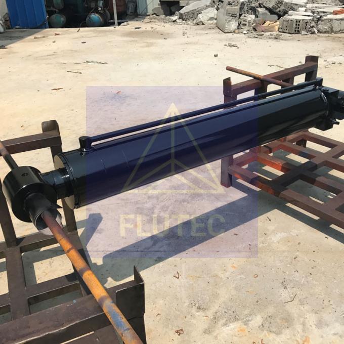 Test di pressione al 100% cilindro idraulico marino a doppia azione per gru navali 1