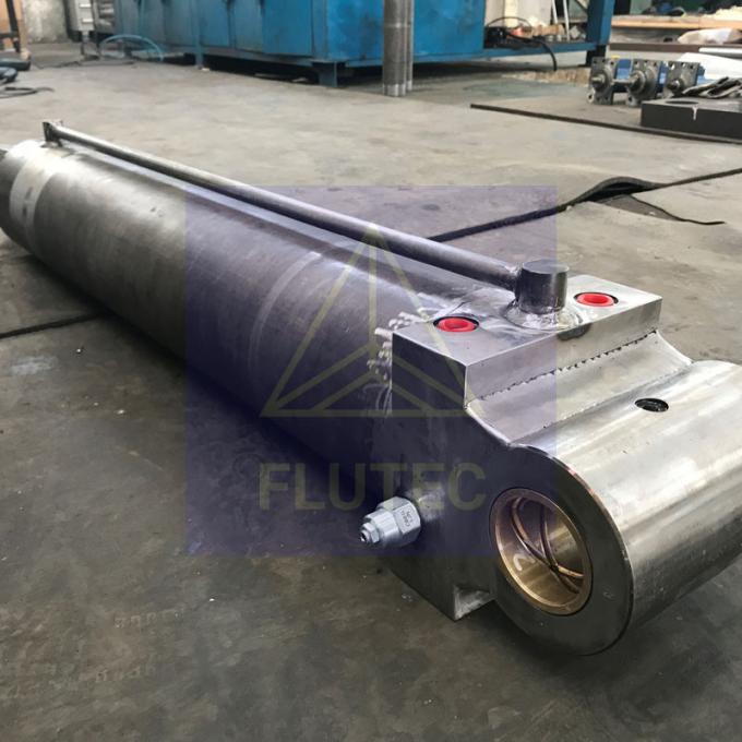 Test di pressione al 100% cilindro idraulico marino a doppia azione per gru navali 4