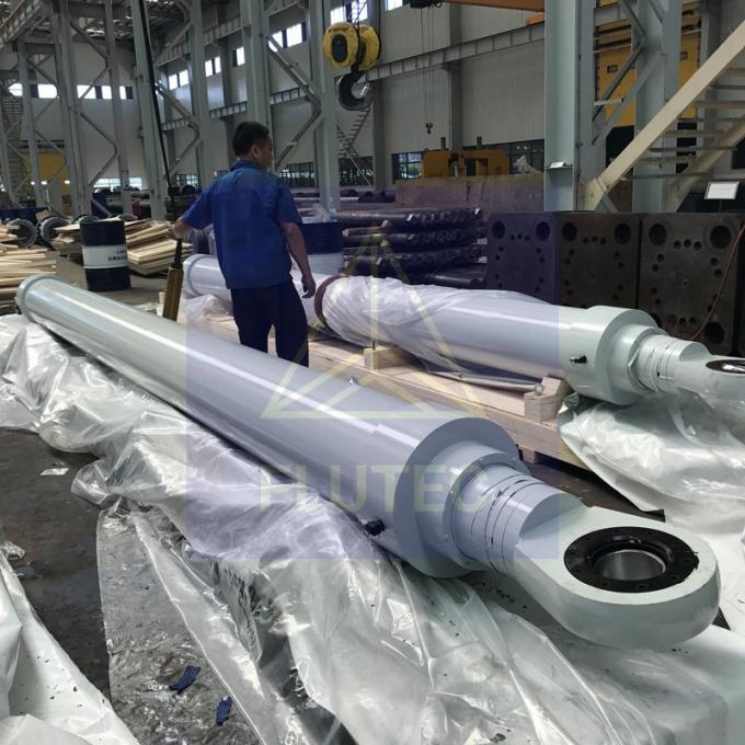 Doppia azione del cilindro di stampa idraulica offshore per chiatte navali 0
