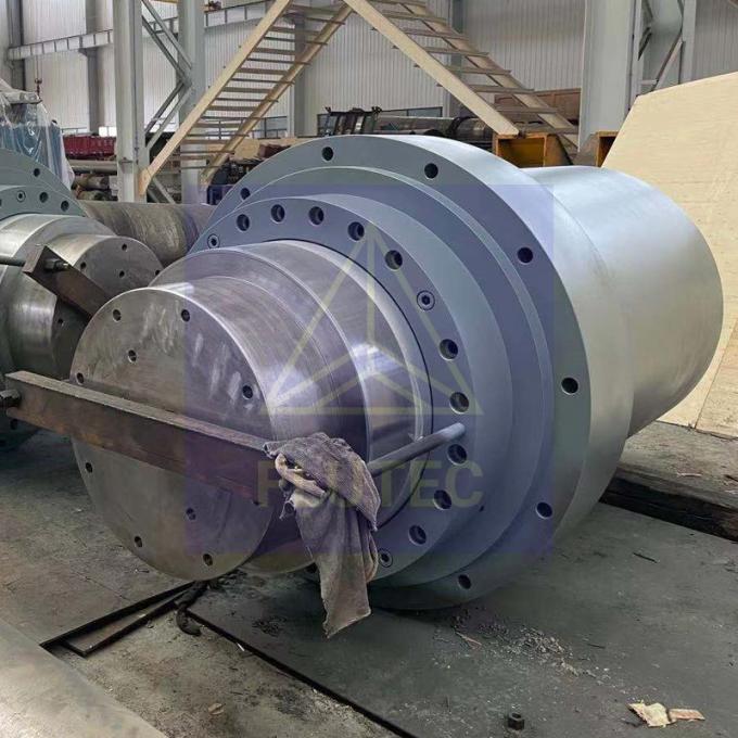 Test di pressione al 100% 1500 tonnellate Pressa cilindro idraulico Grande foratura 1