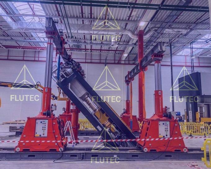 Doppia azione Telescopico cilindro di sollevamento idraulico per sistema di grondaia idraulica 0