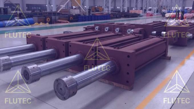 Flutec cilindro idraulico telescopico cilindro di olio a doppia azione per ingegneria meccanica 0