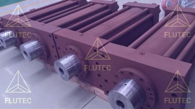 Flutec cilindro idraulico telescopico cilindro di olio a doppia azione per ingegneria meccanica 3