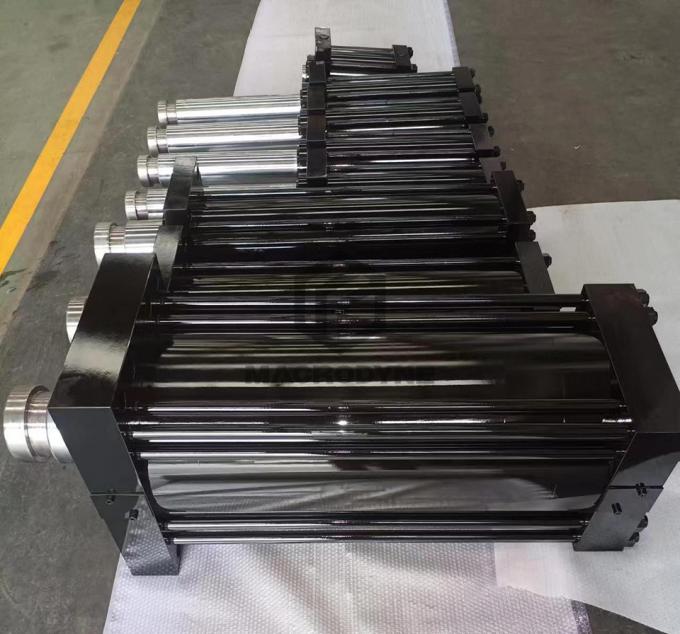 Flutec cilindro idraulico telescopico cilindro di olio a doppia azione per ingegneria meccanica 4