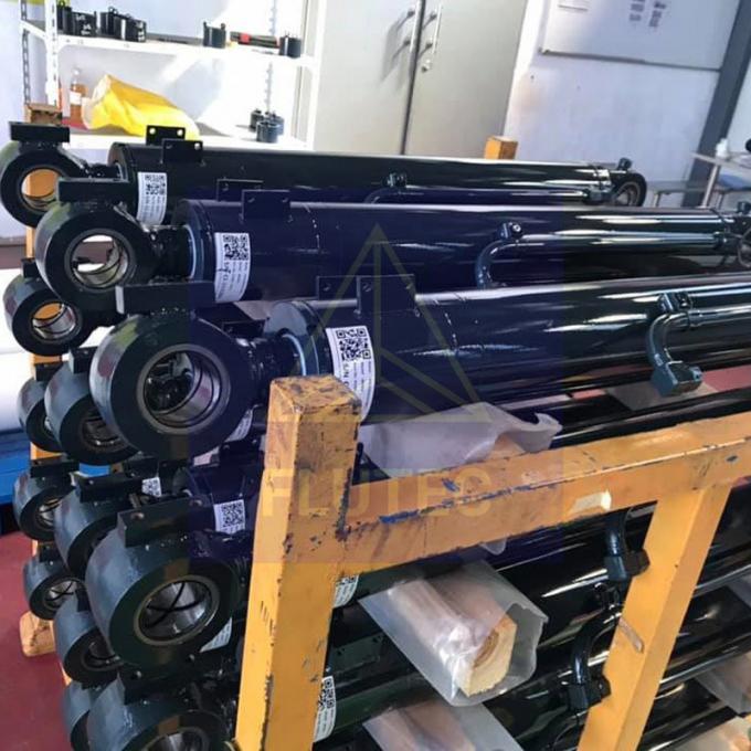 Apparecchiature mobili cilindro idraulico in acciaio al carbonio a doppio funzionamento Tipo di pistone 0